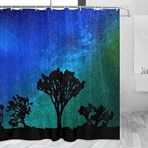 USA Amerika Joshua Tree California Duschvorhang Reise Badezimmer Dekor Set mit Haken Polyester 183 x 183 cm (YL-06358) von Desert Eagle