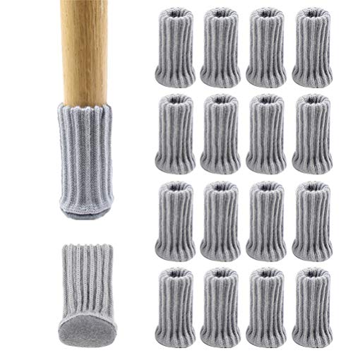 Kylewo 16 Stück Möbelsocken, Stuhlbeinsocken, geeignet Durchmesser von 2,5 cm bis 5,1 cm, elastische, Dicke Unterseite von Kylewo