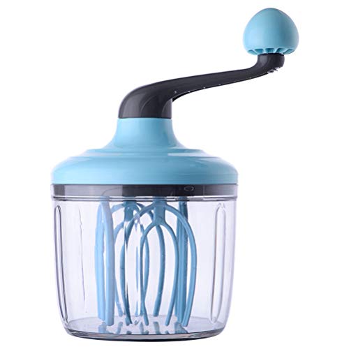 Kylewo Schneebesen Manueller - Ei Milchaufschäumer Mixer Rotary Egg Beater Egg Mixer Küchenutensilien(Handmixer, Handbetrieben, Mechanischer Quirl, Camping) von Kylewo