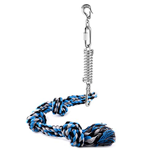 Spring Pole Dog Rope Toys - Kauspielzeug Hund Spring Pole Hund Tauziehen Spielzeug Muscle Builder für Hunde von Kylewo