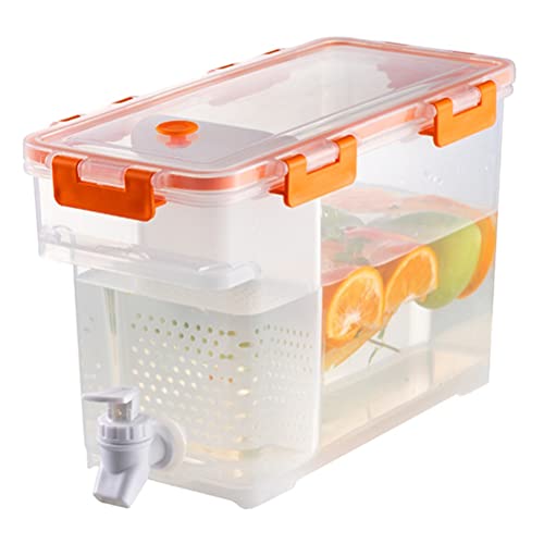 Stylebest 3,5 L Kunststoff-Getränkespender Getränkespender mit Spigot Iced Lemon Juice Dispenser für den täglichen Gebrauch auf Kühlschrankpartys von Kylewo