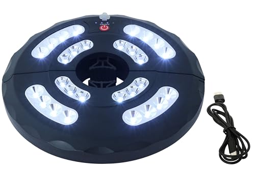 Akku Sonnenschirm Beleuchtung Ø 20 cm schwarz 28 LED mit Timer Akku Sonnenschirm Beleuchtung Ø 20 cm schwarz 28 LED mit Timer von Kynast Garden
