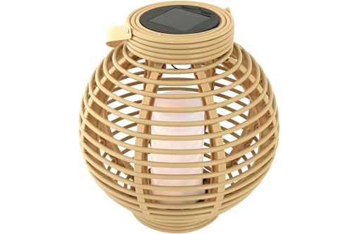 Garten Laterne Rattan-Optik 23,5 x Ø 22 cm Natur Solarbetrieben Dekolicht Garten Laterne Rattan-Optik 23,5 x Ø 22 cm Natur Solarbetrieben Dekolicht von Kynast Garden