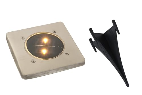 Kynast Garden Bodenlicht LED Solar Bodenaufbauleuchte 12 x12 cm eckig mit Erdspieß von Kynast Garden