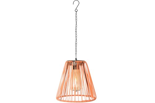 Solar LED Hängeleuchte Orange Ø 18 x H 18,5 cm Garten Lampe wetterfest von Kynast Garden