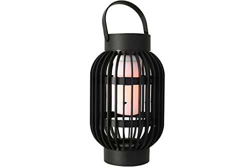 Solar Windlicht Gartenlaterne 2in1 mit LED Flammeneffekt 13 x 72,5 cm von Kynast Garden