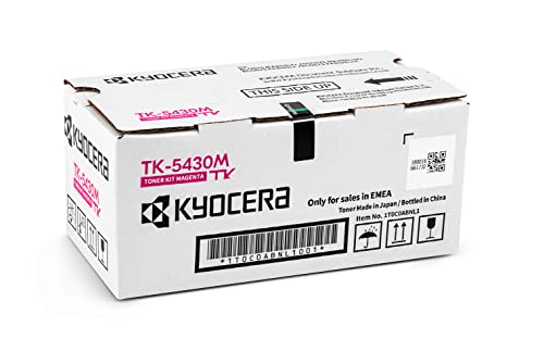 Kyocera TK-5430M Magenta. Original Toner-Kartusche. Kompatibel für PA2100cx, PA2100cwx, MA2100cfx und MA2100cwfx von Kyocera