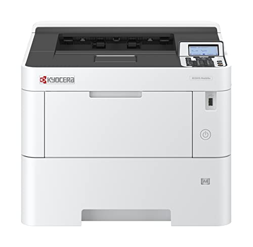 Kyocera Ecosys PA4500x/Plus Laserdrucker Schwarz Weiss, Duplex-Einheit, 45 Seiten pro Minute, Gigabit LAN. Inkl. Mobile Print, Laserdrucker inklusive 3 Jahre Full Service Vor-Ort von Kyocera