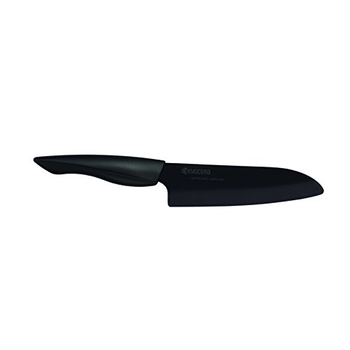 Kyocera SHIN Keramik-Santoku-Messer Keramikmesser, Kunststoff, Schwarz, 30,3 x 2,4 x 5 cm von Kyocera