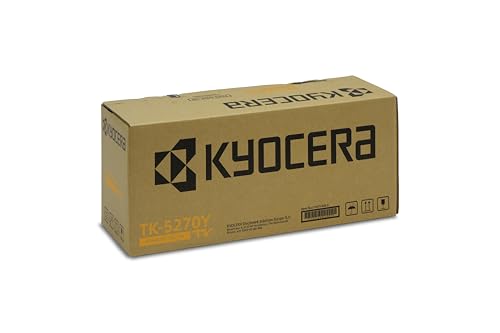 Kyocera TK-5270Y Gelb. Original Toner-Kartusche 1T02TVANL0. Kompatibel für P6230cdn, M6230cidn und M6630cidn von Kyocera