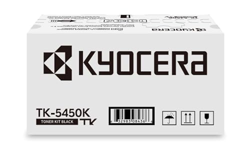 Kyocera TK-5450K Toner Drucker Schwarz. Original Tonerkartusche 1T0C0D0NL0. Drucker Toner kompatibel für PA2600cx, PA2600cwx, MA2600cfx, MA2600cwfx. Druckertoner für bis zu 4100 Seiten Kyocera TK-5450K Toner Drucker Schwarz. Original Tonerkartusche 1T0C0D0NL0. Drucker Toner kompatibel für PA2600cx, PA2600cwx, MA2600cfx, MA2600cwfx. Druckertoner für bis zu 4100 Seiten von Kyocera