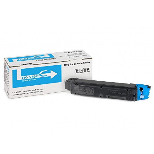 Kyocera Toner-Kit tk-5160 C Cyan (ca. 12.000 Seiten) – passend für ECOSYS P7040cdn, ECOSYS P7040cdn/KL3 von Kyocera