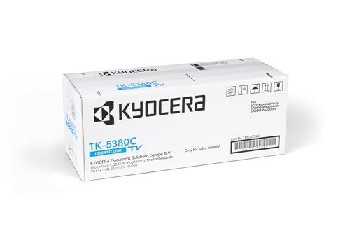 Kyocera TK-5380C Cyan. Original Toner-Kartusche. Toner Drucker kompatibel für PA4000cx, MA4000cix und MA4000cifx von Kyocera