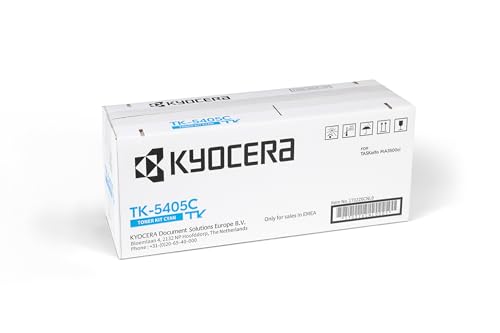 Kyocera Toner TK-5405C Cyan. Original Toner-Kartusche. Toner Drucker kompatibel für TASKalfa MA3500ci von Kyocera