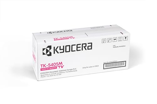 Kyocera TK-5405M Drucker Toner Magenta. Original Tonerkartusche. Toner Drucker Multifunktionsgerät. Kompatibel für TASKalfa MA3500ci von Kyocera