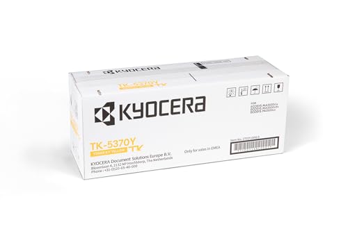 Kyocera TK-5370Y Yellow. Original Toner-Kartusche. Toner Drucker kompatibel für PA3500cx, MA3500cix und MA3500cifx von Kyocera