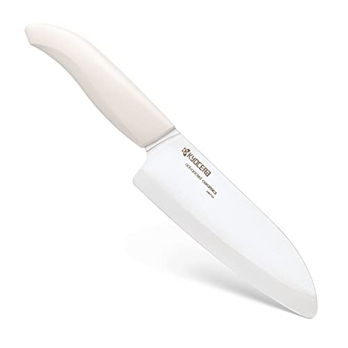Kyocera, Santoku, weiß Messer, Kunststoff Keramik, 14 cm von Kyocera
