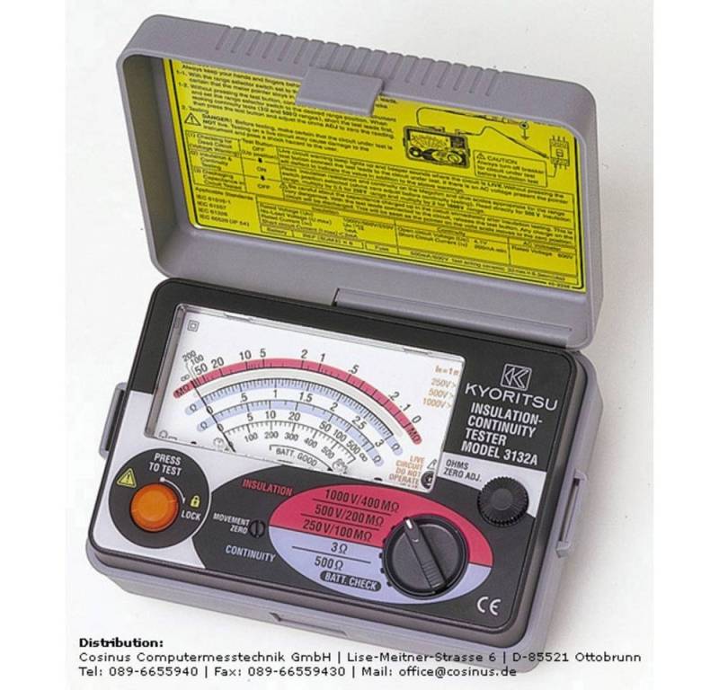 Kyoritsu Multimeter Analoger Isolationstester Durchgangsprüfer 1376 von Kyoritsu