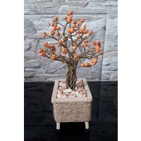 Beerenbaum Metall Bonsai Baum Personalisiert Geschenk Draht Kunst Home Dekor Für Sie Skulptur Büro von Kyparisa