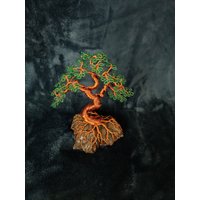 Kupfer Baum Personalisiert Geschenk Bonsai Metall Für Ihn Handgemacht Skulptur Home Dekoration Draht Kunst Art von Kyparisa