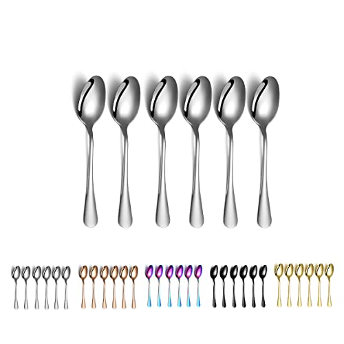 Kaffeelöffel 6er, Kyraton 12.5cm Edelstahl Teelöffel, Dessertlöffel, Eislöffel, Löffel Besteck 6 Stück Kaffeelöffel 6er, Kyraton 12.5cm Edelstahl Teelöffel, Dessertlöffel, Eislöffel, Löffel Besteck 6 Stück von Kyraton