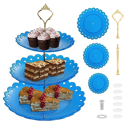 Kyrio 2 Stück Cupcake Ständer Kuchenständer Kuchenstützen Kuchenständer Dessert-Ständer für Party Snack Süßigkeiten Buffet Hochzeit Geburtstag Weihnachten von Kyrio