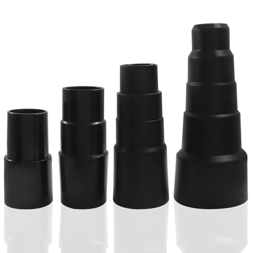 Kyuionty 4 Stück Universal Staubsaugerschlauch-Adapter-Set, Pool-Versorgung, Staubsaugerschlauch-Anschlussaufsätze, 3,8 cm auf 3,8 cm auf 3,8 cm bis 3,8 cm von Kyuionty