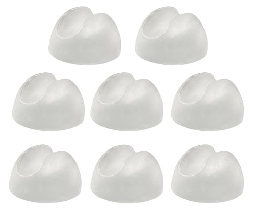 Kyuionty Haarnadel-Beinschutzfüße, passend für 0,95 - 1,27 cm dicke Stangen, Möbel, Tisch, Stuhl, Bodenschutz, Spitze, Tisch, Stuhl, Haarnadelbeine, Gummikappen (transparent), 8 Stück von Kyuionty