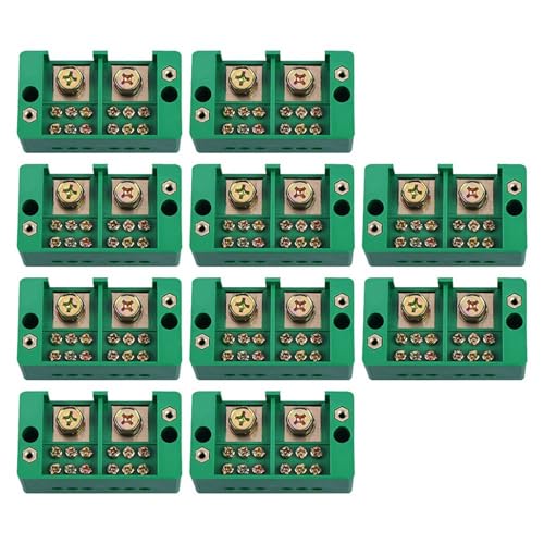 Kznifmk 10 x einphasige 5,1 cm 6 Abgangsklemmenbox Haushalt Verteilerdose Anschlussdose Klemmblock 220 V (6 Out) von Kznifmk