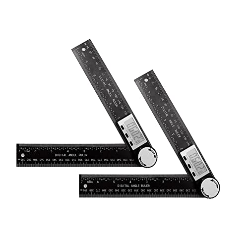 Kznifmk 2 Stück Digital Finder Protractor 2 in 1 Finder Ruler mit LCD Display Winkelmesswerkzeug DIY Kznifmk 2 Stück Digital Finder Protractor 2 in 1 Finder Ruler mit LCD Display Winkelmesswerkzeug DIY von Kznifmk