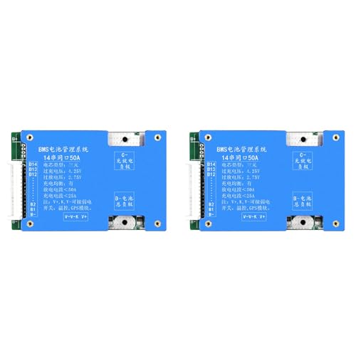 Kznifmk 2 x 14S 50 A Ternäre Lithium-Batterieschutzplatine 52 V Laden und Entladen mit Spannungsausgleichsfunktion von Kznifmk