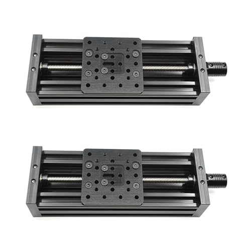 Kznifmk 2 x 3D-Drucker-Z-Schraube T8 Z DIY C Beam CNC Schiebetisch 250 mm Linearantrieb-Set - Schwarz Kznifmk 2 x 3D-Drucker-Z-Schraube T8 Z DIY C Beam CNC Schiebetisch 250 mm Linearantrieb-Set - Schwarz von Kznifmk