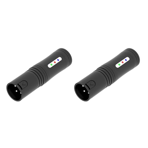 Kznifmk 2 x Leitungsprüfer DMX512, Licht mit beweglichem Kopf, Bühnenlicht, Testwerkzeug für Störungen der Signalleitung Kznifmk 2 x Leitungsprüfer DMX512, Licht mit beweglichem Kopf, Bühnenlicht, Testwerkzeug für Störungen der Signalleitung von Kznifmk