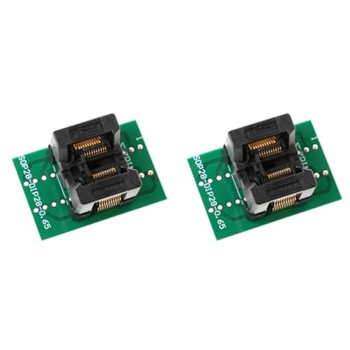 Kznifmk 2 x TSSOP20 Burn Block SSOP20 Chip Test Socket Programmieradapter OTS28-0.65-01 von Kznifmk