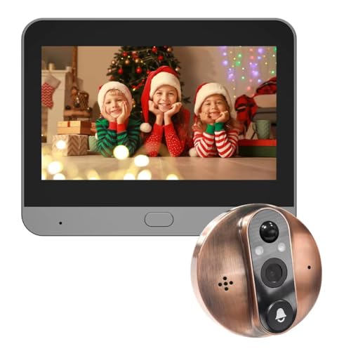 Kznifmk 3MP Smart Life Tuya FHD WiFi Türklingel Auge Gucklochkamera 5000mAh Akku PIR Bewegungsmelder IR Magic Digital Viewer Kznifmk 3MP Smart Life Tuya FHD WiFi Türklingel Auge Gucklochkamera 5000mAh Akku PIR Bewegungsmelder IR Magic Digital Viewer von Kznifmk