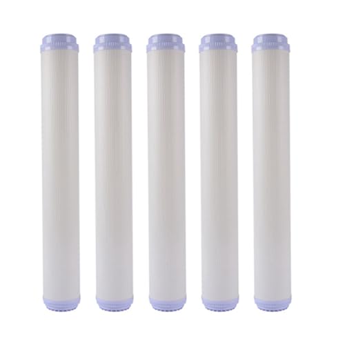 Kznifmk 5 Stück 50,8 cm Ultrafiltration UF-Membranfilterelemente, flache Öffnung, Universal-Wasserreiniger-Filterelemente von Kznifmk