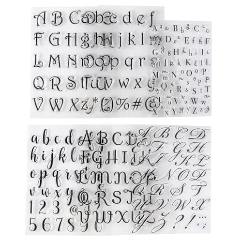 Kznifmk 6 Stück Alphabet-Buchstaben für Fondant, Kekse, Kuchen, Kekse, Fondant, Prägung von Kznifmk