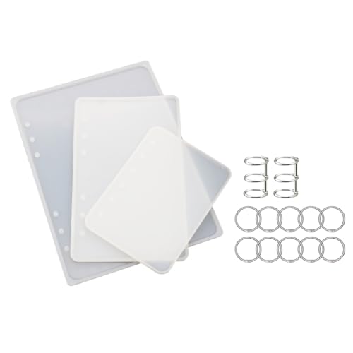 Kznifmk A5 A6 A7 Notizbuch-Cover-Harzform, DIY UV-Epoxid-Silikonformen, Transparente Buch-Geschenk-Harz-Gussformen, Harzhandwerk, Langlebig von Kznifmk