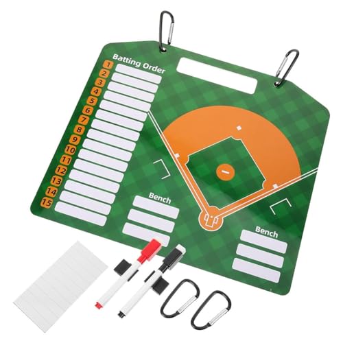 Kznifmk Baseball-Tafel, Magnetisch, Baseball-Aufstellungstafel, Softball-Baseball-Coaching-Zubehör, Trocken Abwischbare Markierung, Tafelbeschriftung von Kznifmk