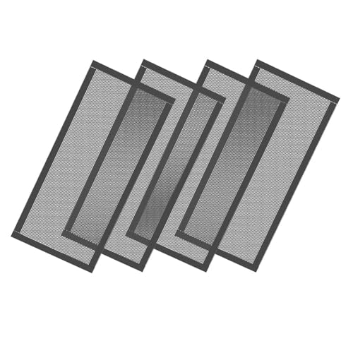 Kznifmk Bodenentlüftungsabdeckungen, Magnetische Entlüftungsgitter-Entlüftungsfilter, 4 X 10 PVC-Bodenregister-Entlüftungsgitter, 4 Stück von Kznifmk