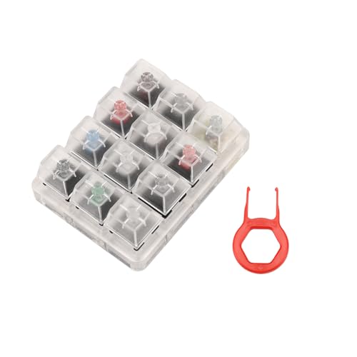 Kznifmk Callstick Acryl-Tastatur-Tester, 12 Proben aus transparentem Kunststoff, für Cherry-MX-Schalter Kznifmk Callstick Acryl-Tastatur-Tester, 12 Proben aus transparentem Kunststoff, für Cherry-MX-Schalter von Kznifmk