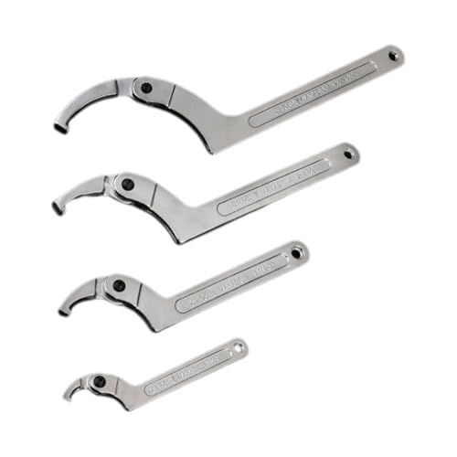Kznifmk Crescent Wrench Set Adjustable C-Pin Wrench Hook Wrench for Tightening and Locking of Vehicle Mechanical Square Heads Kznifmk Crescent Wrench Set Adjustable C-Pin Wrench Hook Wrench for Tightening and Locking of Vehicle Mechanical Square Heads von Kznifmk