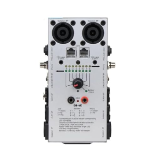 Kznifmk DB-4C Multi Audio Kabel Tester TRS XLR Audio Netzwerk Kabel Detektor Tester Test für Bühnenaufnahmestudio Kznifmk DB-4C Multi Audio Kabel Tester TRS XLR Audio Netzwerk Kabel Detektor Tester Test für Bühnenaufnahmestudio von Kznifmk