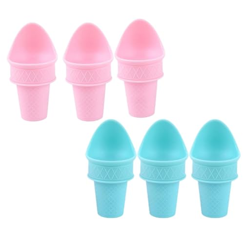 Kznifmk Eisportionierer, Eiswaffelöffel für Kinder, Mini-Eiscreme-Eistüte, wiederverwendbar von Kznifmk