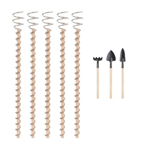 Kznifmk Electro Culture Pflanzenstecker aus Kupfer, Gartenstecker aus Kupfer, Gartenantenne, Kupferstäbe, 43 cm von Kznifmk