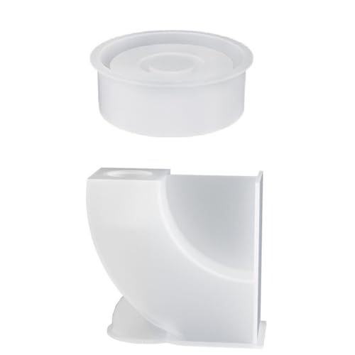 Kznifmk Geometrische Kerzenhalterform Aus Kristalltropfenharz, L-Förmiger Kerzenhalter, DIY-Form, Gipsständer, Silikonform von Kznifmk