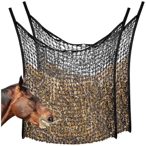 Kznifmk Heunetz mit langsamer Fütterung, Heusack, Heunetz, für , Heusack, für , Ziege, Futtermittel, 2 Stück, Schwarz Kznifmk Heunetz mit langsamer Fütterung, Heusack, Heunetz, für , Heusack, für , Ziege, Futtermittel, 2 Stück, Schwarz von Kznifmk