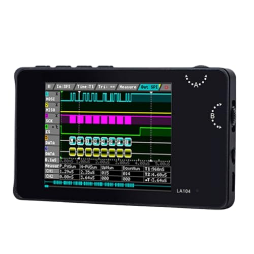 Kznifmk LA104 Digitaler Logikanalysator, 7,1 cm Bildschirm, 4 Kanäle, Oszilloskop SPI IIC UART programmierbar, 100 m Sa/S maximale Abtastrate Kznifmk LA104 Digitaler Logikanalysator, 7,1 cm Bildschirm, 4 Kanäle, Oszilloskop SPI IIC UART programmierbar, 100 m Sa/S maximale Abtastrate von Kznifmk