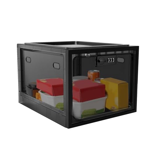 Kznifmk Medizin-Schließfach, Handy-Schließfach, Abschließbare Aufbewahrungsbox, Kühlschrank, Lebensmittel-Schließfach, Tablet-Aufbewahrungsschrank, Einfache Installation, Schwarz von Kznifmk