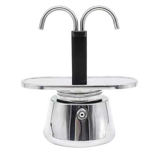 Kznifmk Moka Doppeltopf, Edelstahl, Mokka, italienische Kaffeemaschine, DIY, für Kaffeemaschine, Mokka, Kaffeemaschine, Küchenwerkzeug von Kznifmk